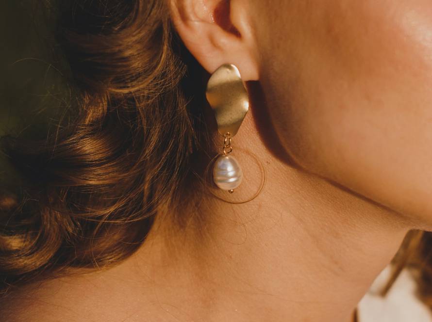 Pearl earrings