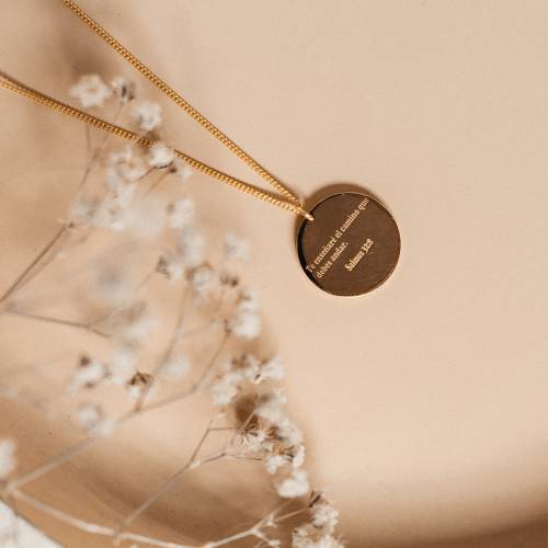 Engraved pendant