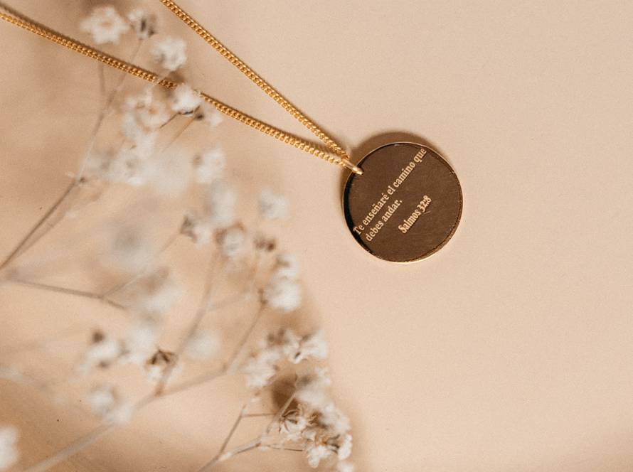 Engraved pendant