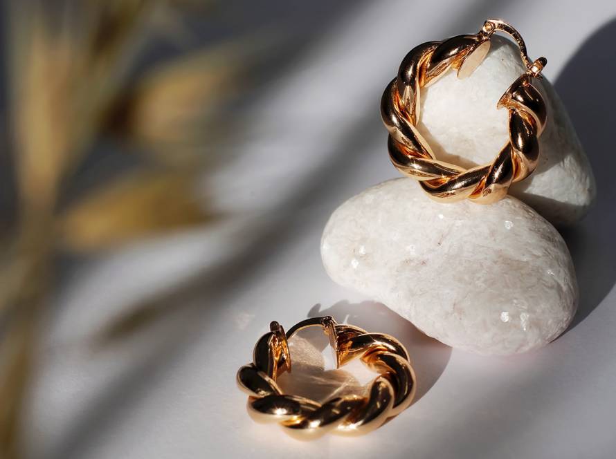 Golden earrings